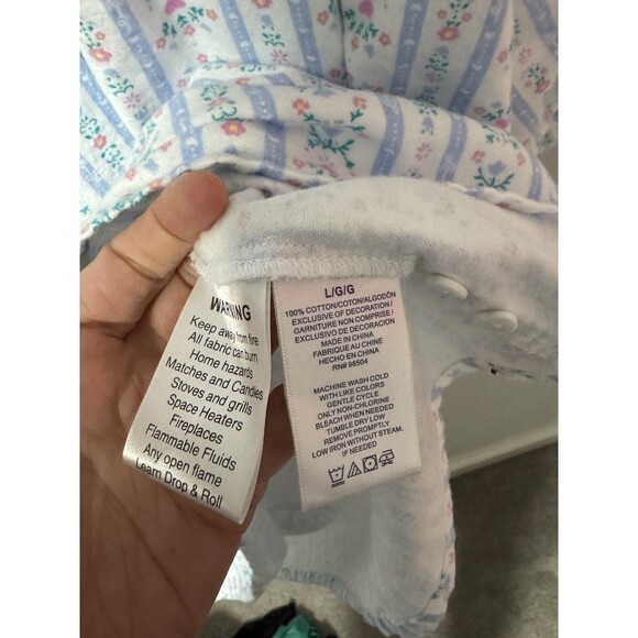 Lanz of Salzburg Large Nightgown Floral Eyelet Lace Grandma Cottagecore Prairie - Picture 4 of 5